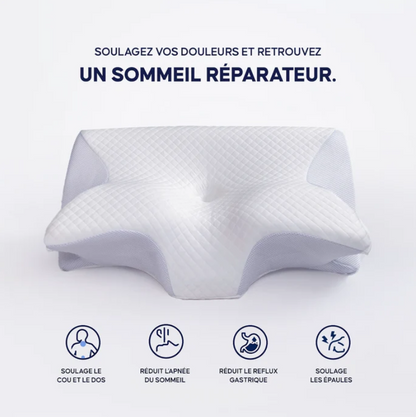 Oreiller ergonomique cervical à mémoire de forme HV 2.0